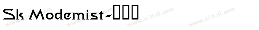 Sk Modemist字体转换
